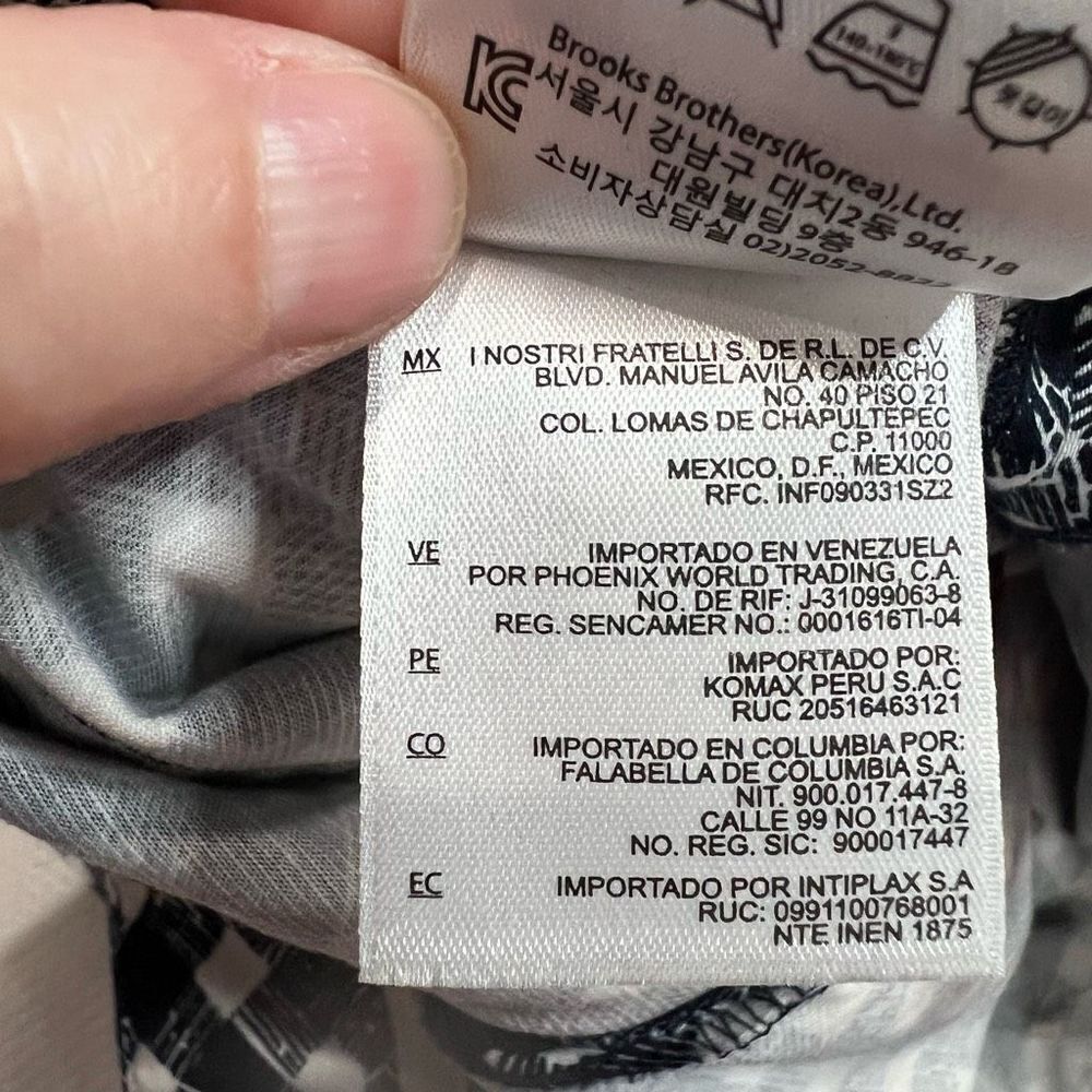 Brooks Brothers Blue & White Pattern Natalie Fit Career Casual Pants Womens 4 - Picture 6 of 10